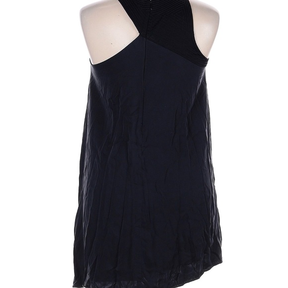 Anthropologie Mixed Up Mini Dress black size 14 100% viscose women’s - Picture 3 of 5